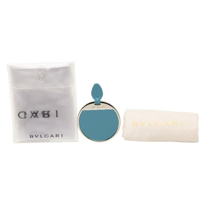 Bulgari Serpenti Chain Shoulder Bag Blue Leather Women Bvlgari