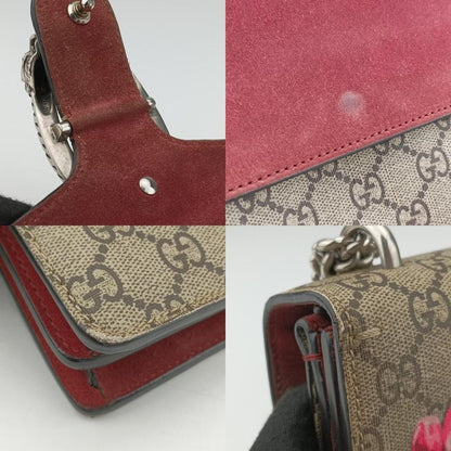 Gucci Dionysus Beige Red And Multicolor PVC Coated Canvas 400249 I023235583