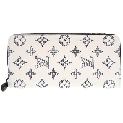 Louis Vuitton Zippy Wallet Vertical Monogram Shadow White M83381 Long Wallet LV
