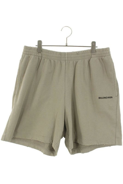 Balenciaga 67137 T0vj9 Damaged Logo Half Pants Men's M