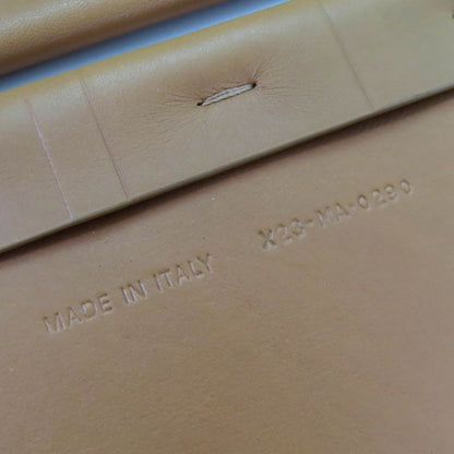 Christian DIOR B0098cm (38.58in)iv D-waist Maxi Leather Double Gold Buckle Belt