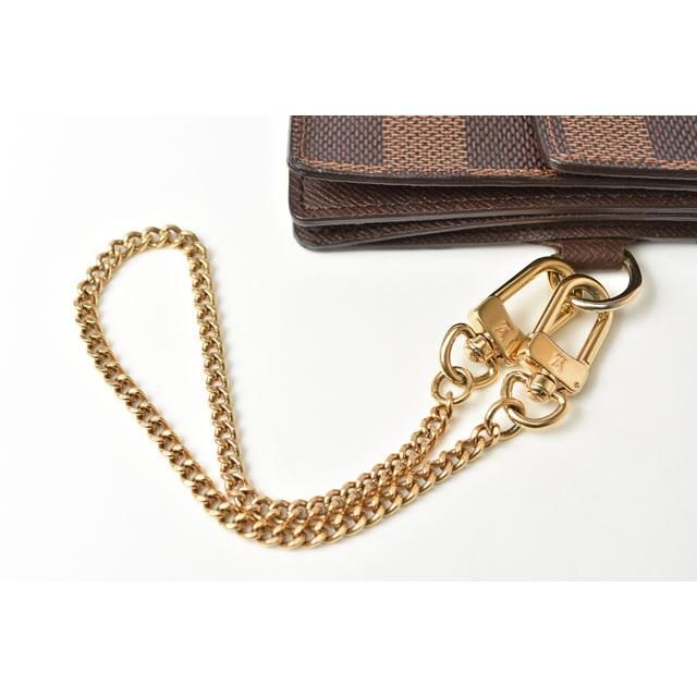 Louis Vuitton Chain Wallet Long Wallet Portefeuille Accordeion Damier N60002