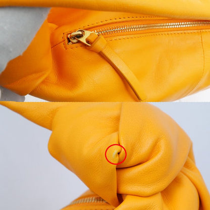Bottega Veneta Double Knot Mini Handbag Orange Cuff 629635 Ladies