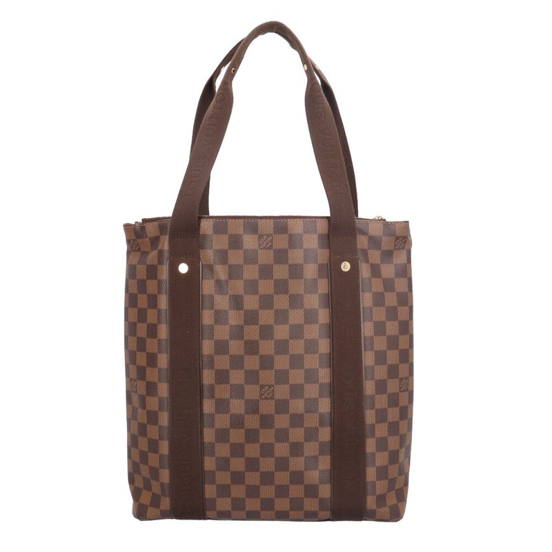 Louis Vuitton Cabas Bobol Damier Tote Bag Damier Canvas N52006 Brown Ladies