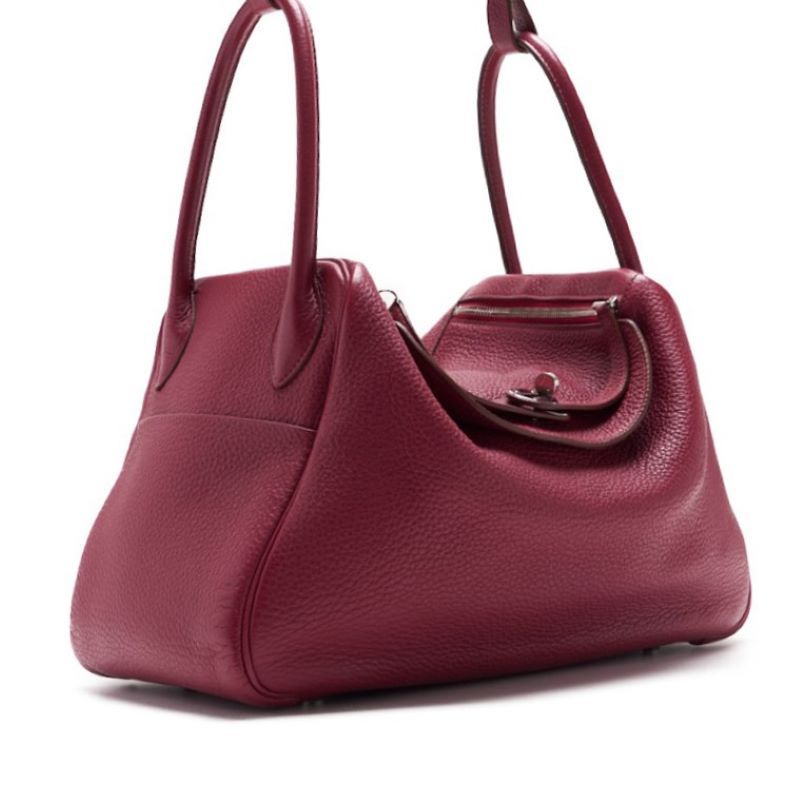 Hermes Lindy 34 Shoulder Bag Taurillon Clemence Tosca Tosca (silver Hardware)