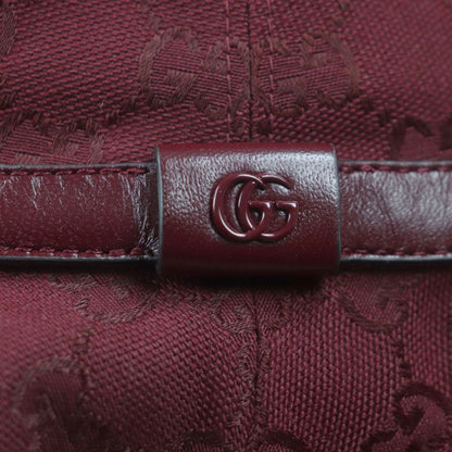 Gucci 833280 Ggmonogram Leather Use Hat Bucket Hat Bordeaux L 58cm (22.83in)