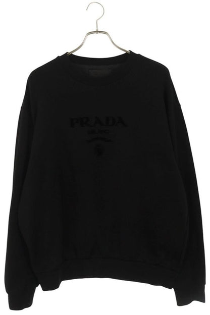 Prada 22SS Ujl207 S221 1Z54 Logo Wappen Technical Crewneck Sweatshirt Men's XXL
