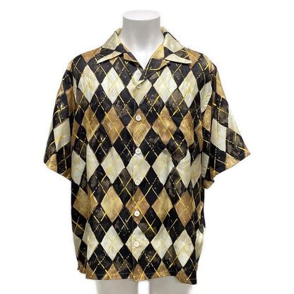 Prada Short Sleeve Shirt Size M Men's - Ucs414 Ivory X Black X Beige 2024 /