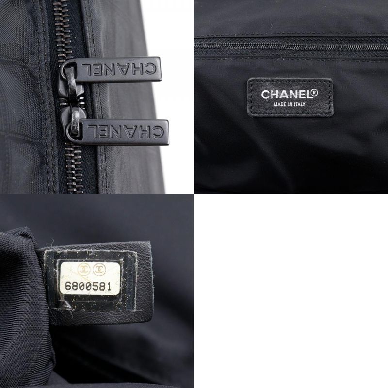 Chanel New Travel Line A15960 Nylon Canvas Black Ladies Boston Bag