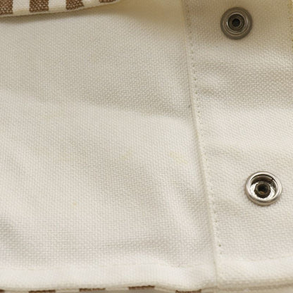 Hermes Cheveaune Canvas Brown/off White Unisex Tote Bag