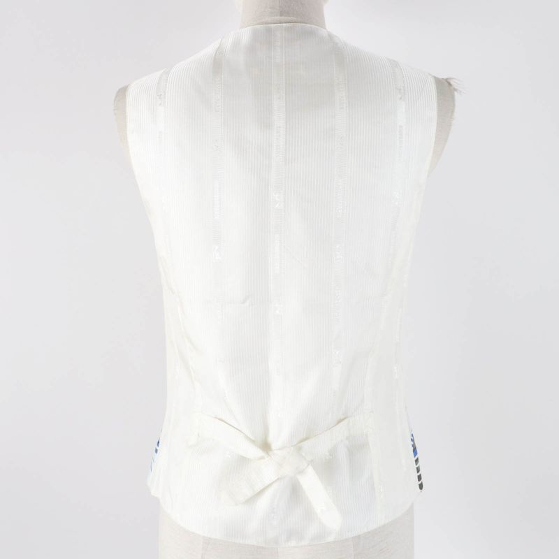 Hermes Vintage Margiela Period Silk Acetate All-over Print Vest Multi 40 Made