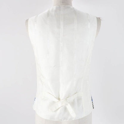 Hermes Vintage Margiela Period Silk Acetate All-over Print Vest Multi 40 Made