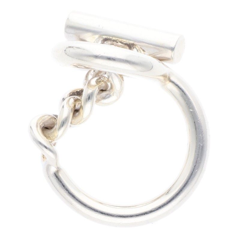 Hermes Croisette Silver Ring Men's 51 9