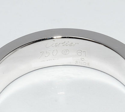 Cartier Ring 18K White Gold Black Sapphire 1P Love Ring B40771