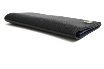 Gucci Long Wallet Men Leather Genuine Black 610467 Cao2n 1040 Interlocking G