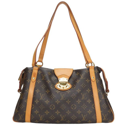 Louis Vuitton Handbag Stresa PM M51186 Monogram Nubuck Brown Shoulder Casual