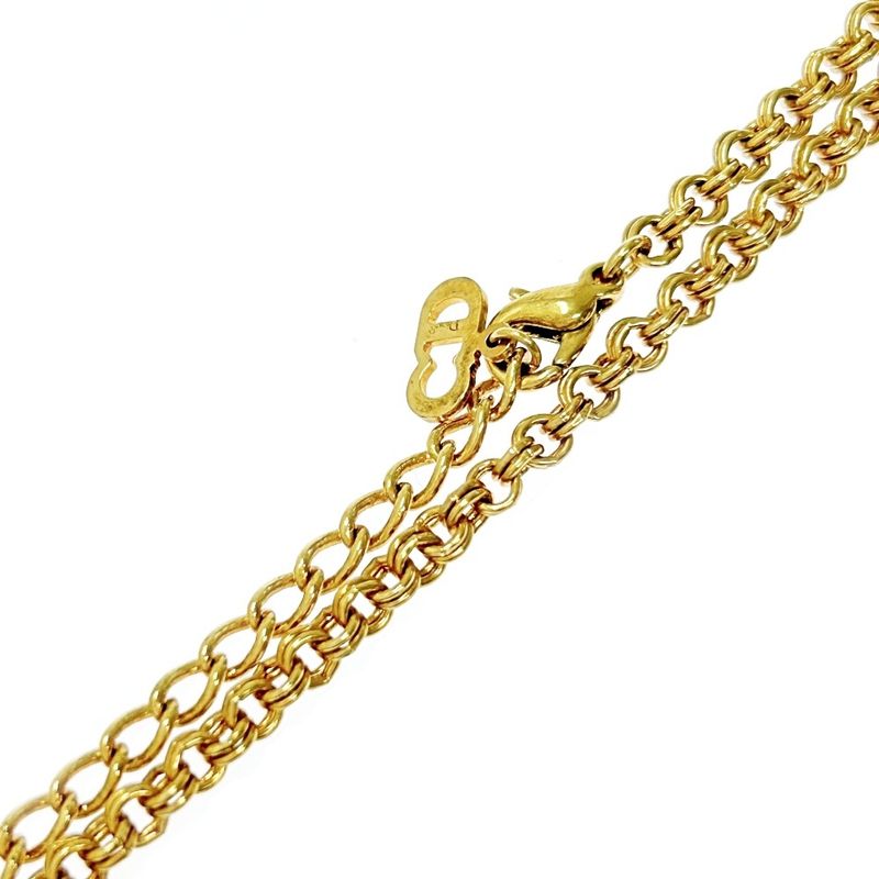 Christian Dior GP Rhinestone CD Logo Necklace Women 335704 Necklace