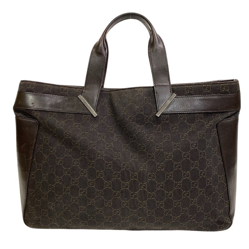 Gucci 73982 GG Pattern Tote Bag Cabas  Brand Shoulder Fashionable Laptop Brown