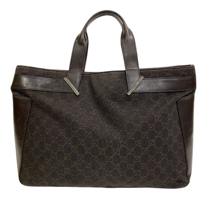 Gucci 73982 GG Pattern Tote Bag Cabas  Brand Shoulder Fashionable Laptop Brown