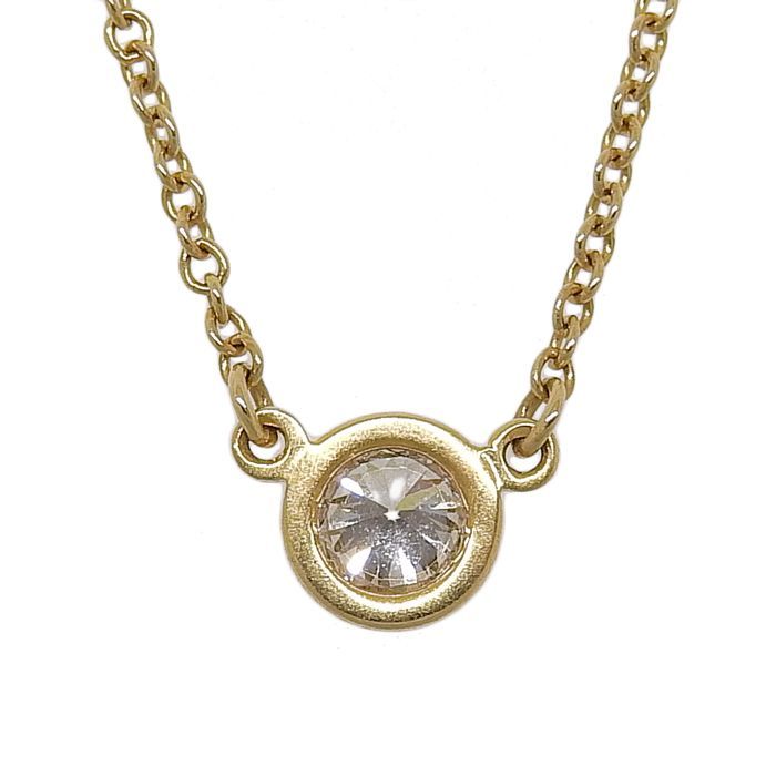 Tiffany & Co Tiffany & Co By-the-yard Diamond Necklace 18K Yellow Gold 750