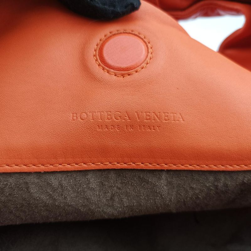 Bottega Veneta Campana Intrecciato Orange Lambskin B02699459y