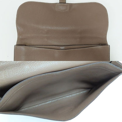 Hermes Sac A Depeches 38 Etoupe Taurillon Clemence F Stamp Svhardware