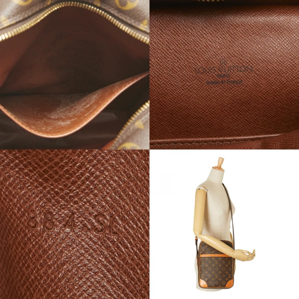 Louis Vuitton Monogram Danube GM Crossbody Shoulder Bag M45262 Brown PVC