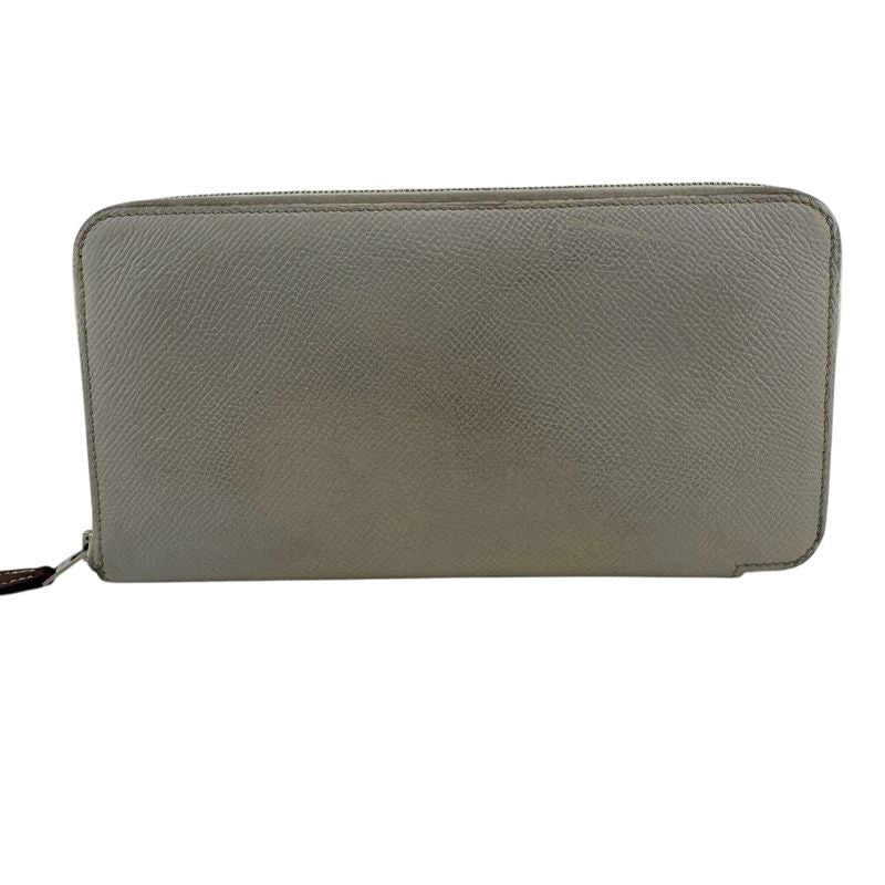 Hermes Azap Long Silk Inn Round Zipper Long Wallet Branded Card Holder Coin
