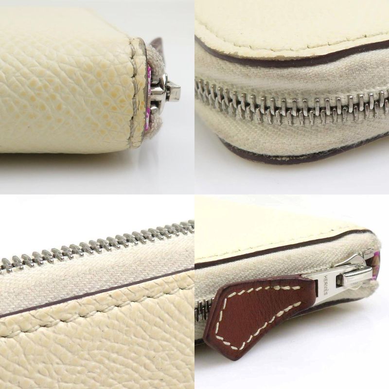 Hermes Round Zipper Long Wallet Azap Long Silk Quin
