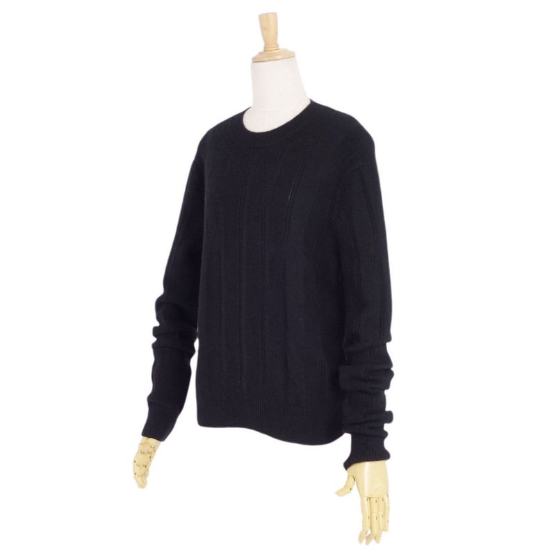 Hermes Knit Sweater 20AW Crew Neck Long Sleeve Long Sleeve Total Wool Top