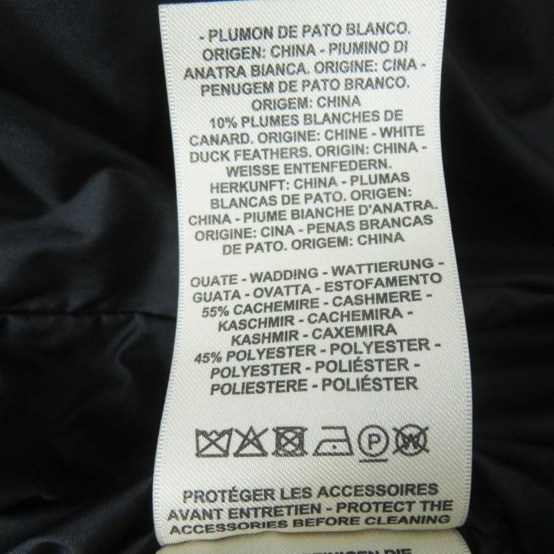 Hermes 23-24aw 3h0185da Serie Button Serie Rubber Patch Cotton Down Jacket