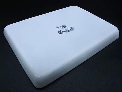 1966 Hermes Chaine D'ancre White And Blue Plate Tableware Ax5695