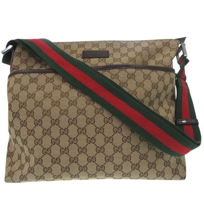 Gucci Sherry Line 189751 Shoulder Bag GG Canvas Leather Beige 0941 Gucci
