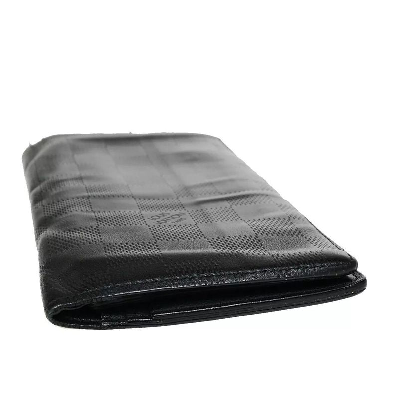 Louis Vuitton Long Wallet Damier Infini Portefeuille Blazer Black Leather