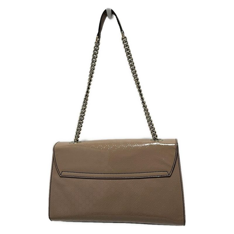 Gucci Shoulder Bag Emilymicro Guccissima Horsebit 295402 Beige Leather
