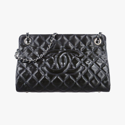 CHANEL  Matelasse Coco Mark GST Navy Patent A6573417188712