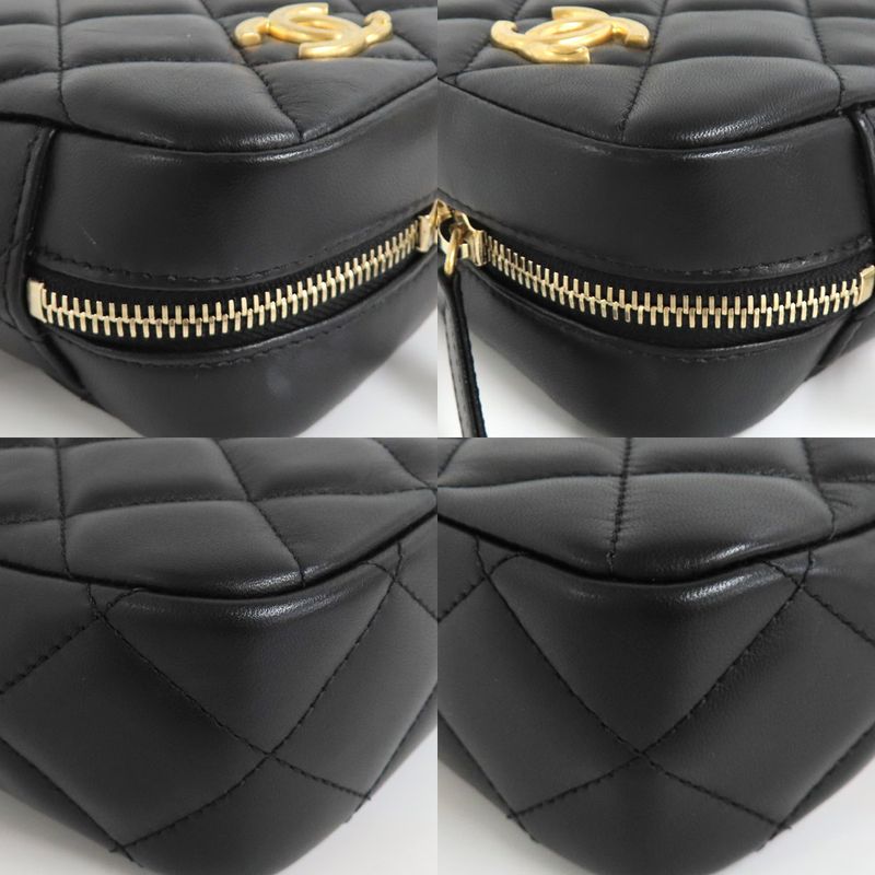 Chanel Mini Camera Case As2857 Fake Pearl Chain Shoulder Bag Lambskin