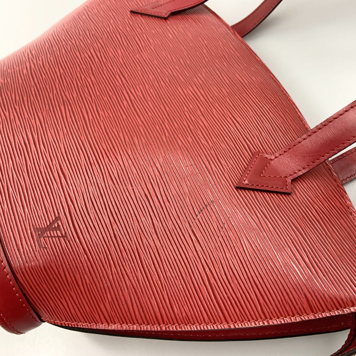 Louis Vuitton Epi Saint-Jacques Shopping Shoulder Bag M52277 Red