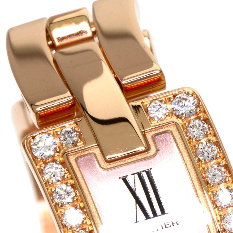 Cartier Wg40023j Ballerina Diamond Watch 18K Pink Gold Diamonds Ladies