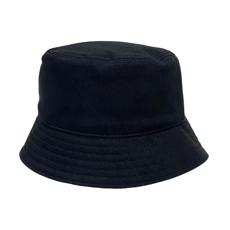 Prada Re-nylon Triangle Logo Plate Hardware Cotton Bucket Hat M Size Men's