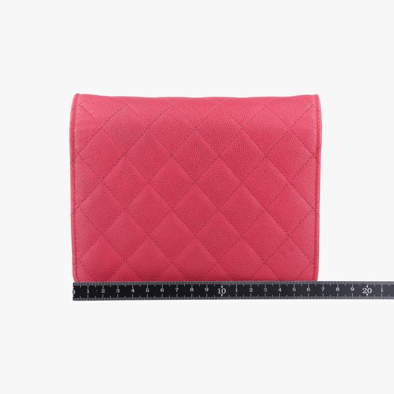 Chanel Square Matelasse Red Caviar Skin A84310 24950330
