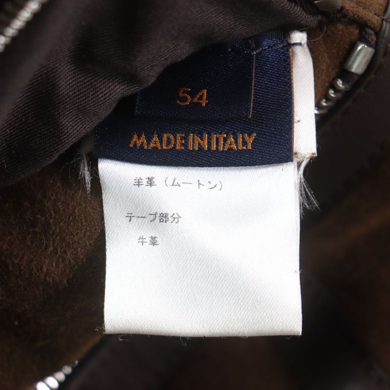 Louis Vuitton Mouton Cowhide Hooded Double Zip-up Mouton Coat