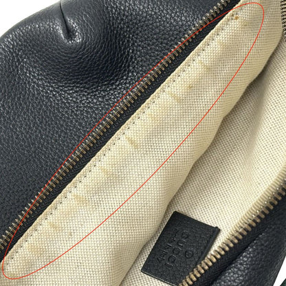 Gucci Bag Men's Brand Sherry Body Bag Waist Bag Leather Black Succotch