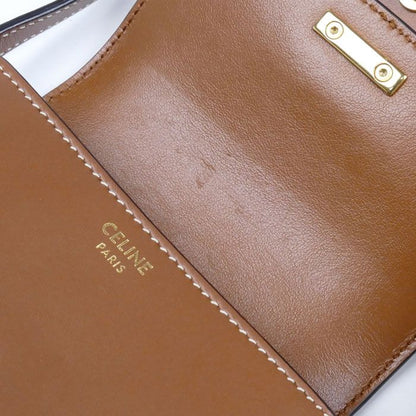 Celine Mini Buzas Cuir Triomphe Shoulder Bag Tan 10j303dpq4lu Ladies Preowned