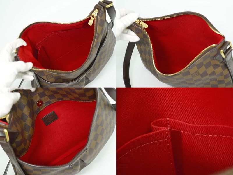 Authentic Louis Vuitton LV Bloomsbury PM Damier Ebène Shoulder Bag Pochette