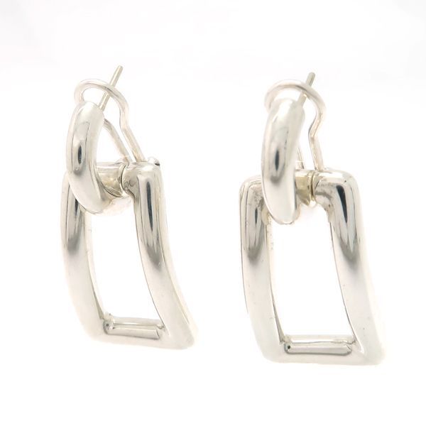Tiffany & Co Earrings 925 Biscayne Drop Rectangle SV Silver 2002 Tiffany & Co