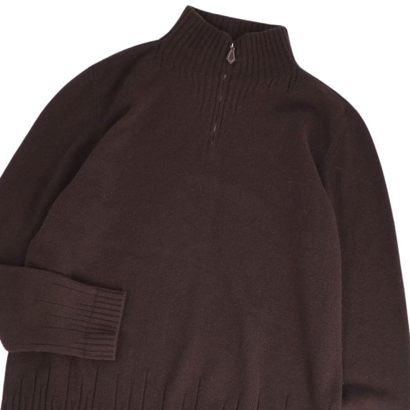 Hermes Knit Sweater Half Zip Pullover Cashmere