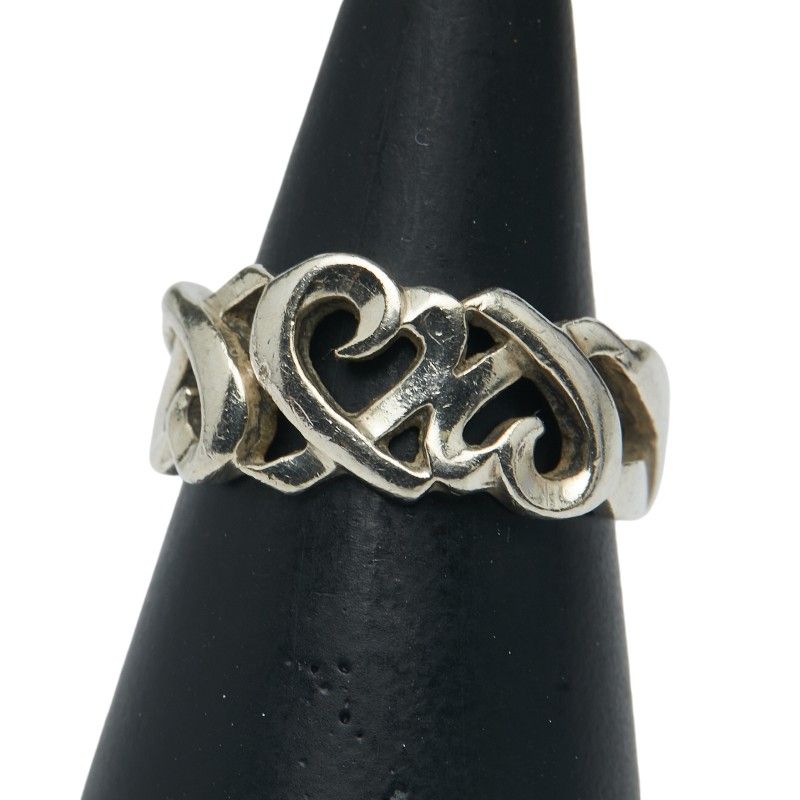 Tiffany & Co Triple Rubbing Heart Sv925 Silver Ladies Tiffany & Co