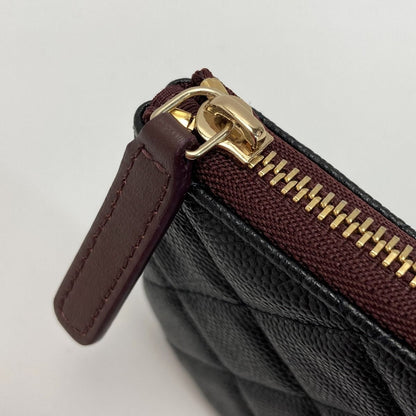 Chanel Matelasse Classic Mini Pouch A82365 Black Caviar Skin Authenticity