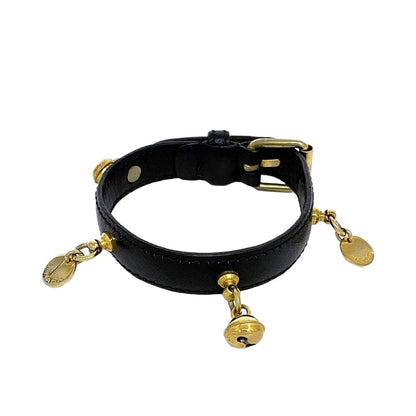 Prada Bracelet Black Excellent Condition Rare Leather GP Preowned Prada